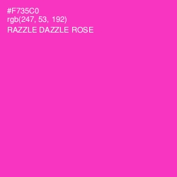 #F735C0 - Razzle Dazzle Rose Color Image